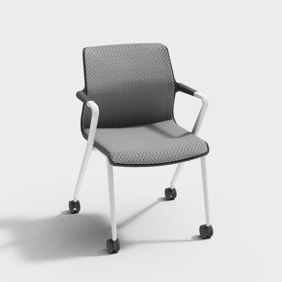 Stylish Low-Poly Office Chair 3D model for Creative Spaces