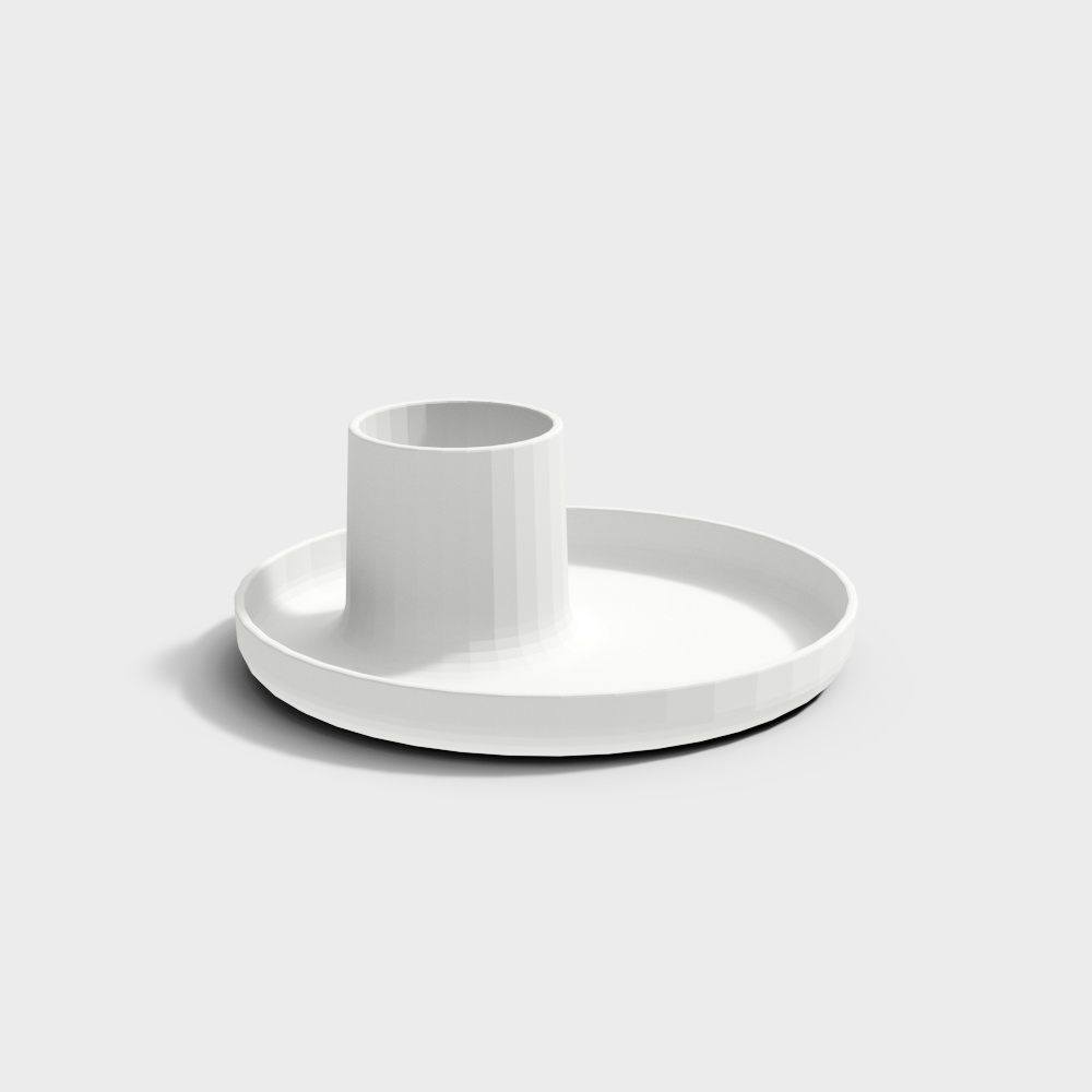 Minimalist Candle Holder 3D model for Interior Design