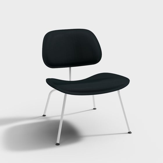 Streamlined Lounge Chair 3D model for Modern Spaces