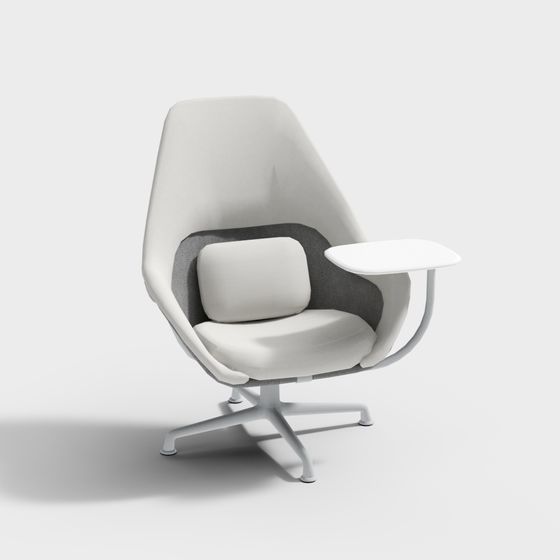 Sleek Low-Poly Lounge Chair 3D model