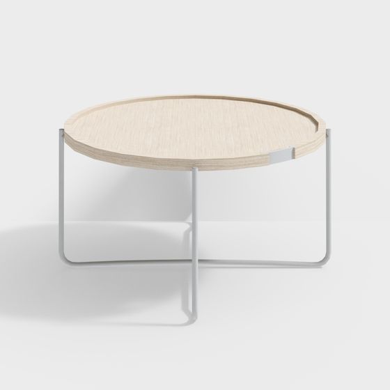 Streamlined Coffee Table 3D model for Modern Spaces