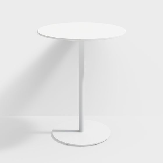 Minimalist Round Table 3D model Design