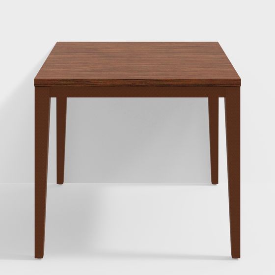 Urban Corner Dining Table 3D model for Modern Spaces