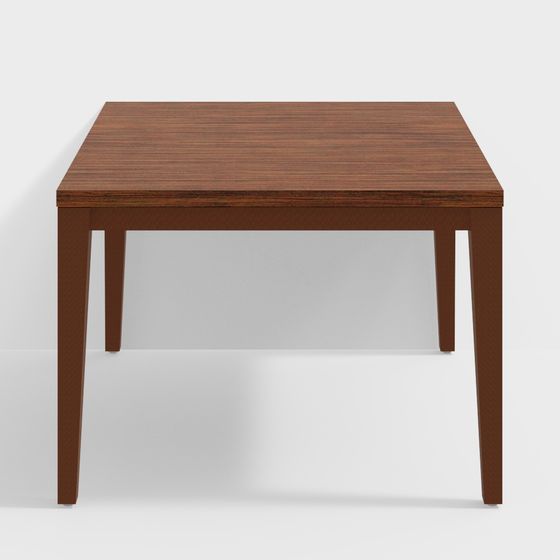 Stylish Low-Polygon Dining Table 3D model