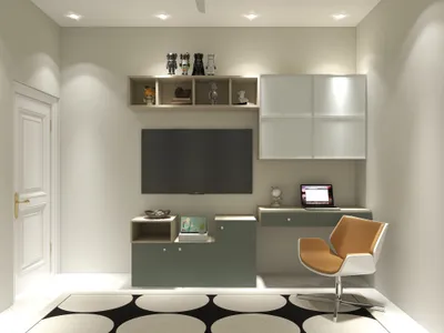 Contemporary Green Study Nook