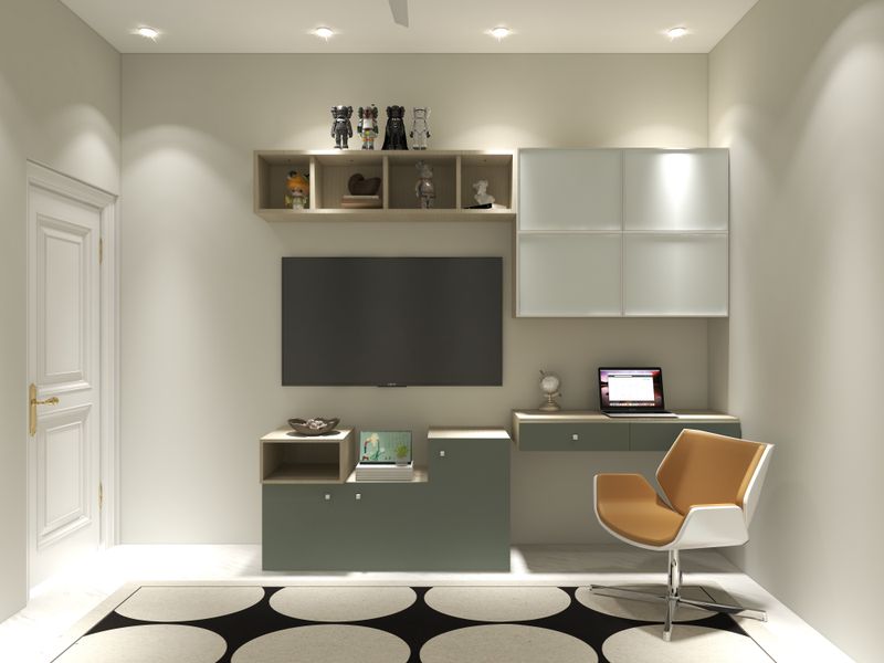 Contemporary Green Study Nook