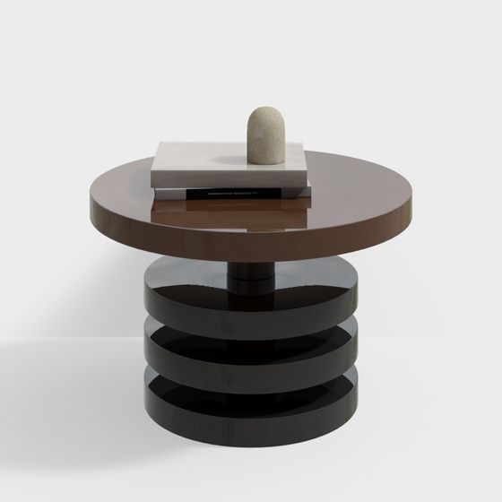 Low-Poly Round Table 3D model Design