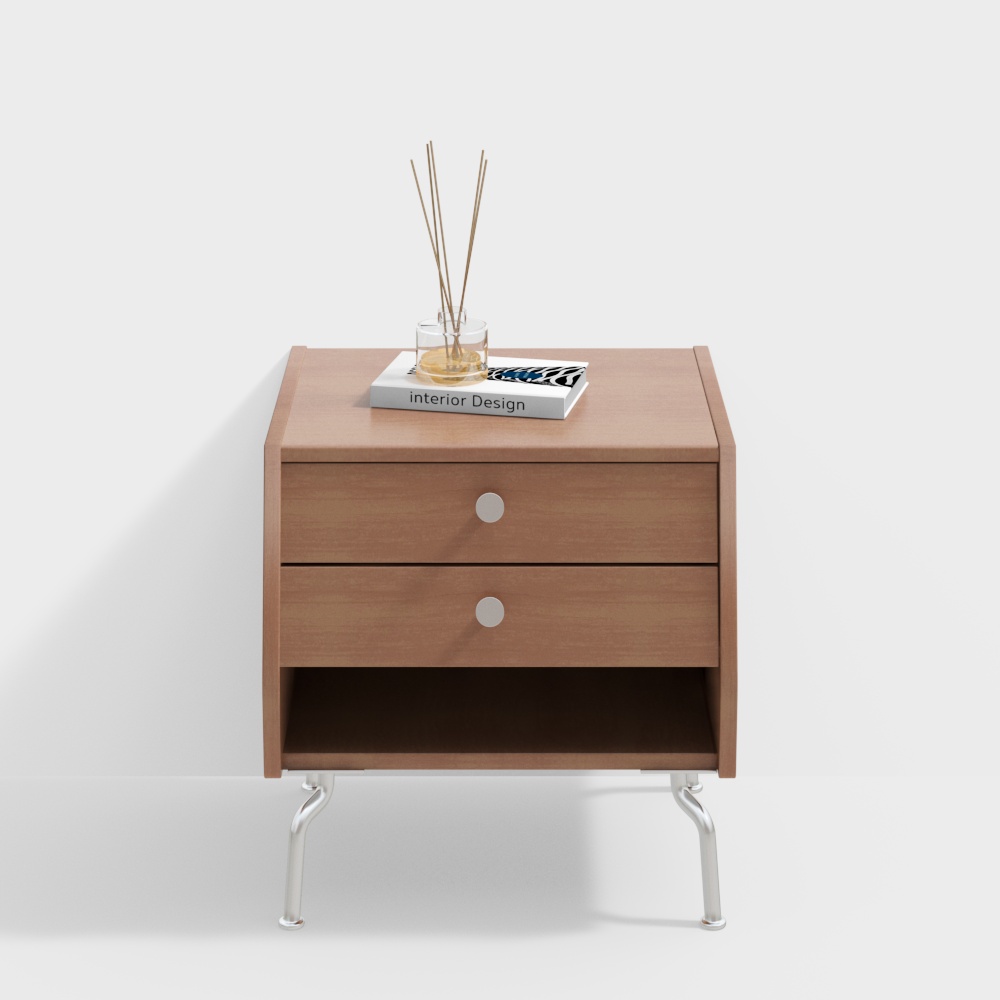 Bàn đầu giường gỗ nguyên khối kiểu Bắc Âu