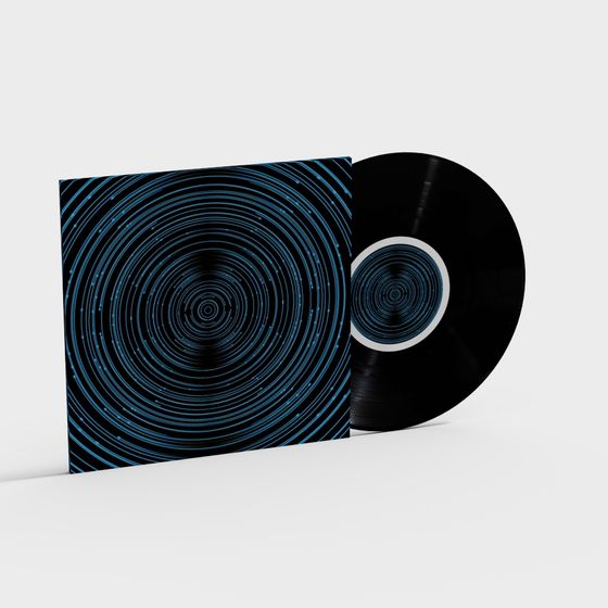 Vinyl Record Cover 3D Model for Creative Projects