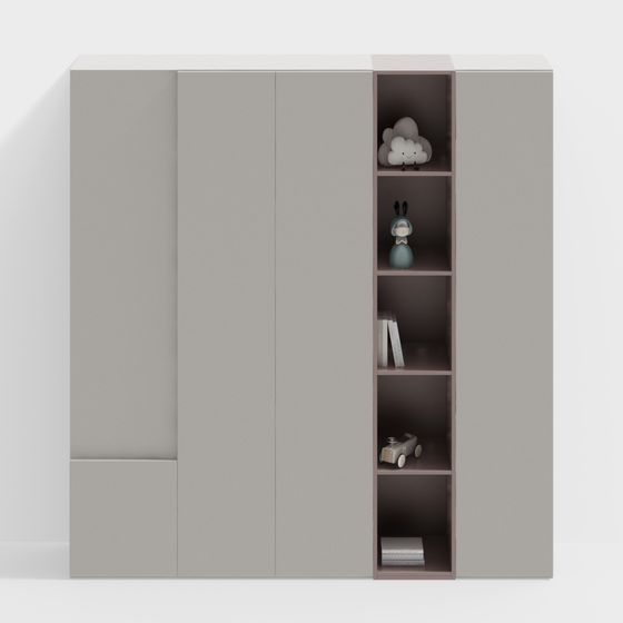 Minimalist Wardrobe 3D model