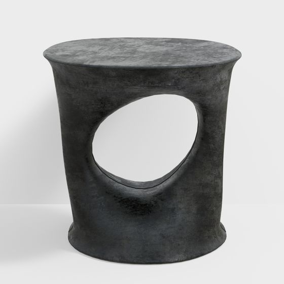Concrete Ring Stool 3D model