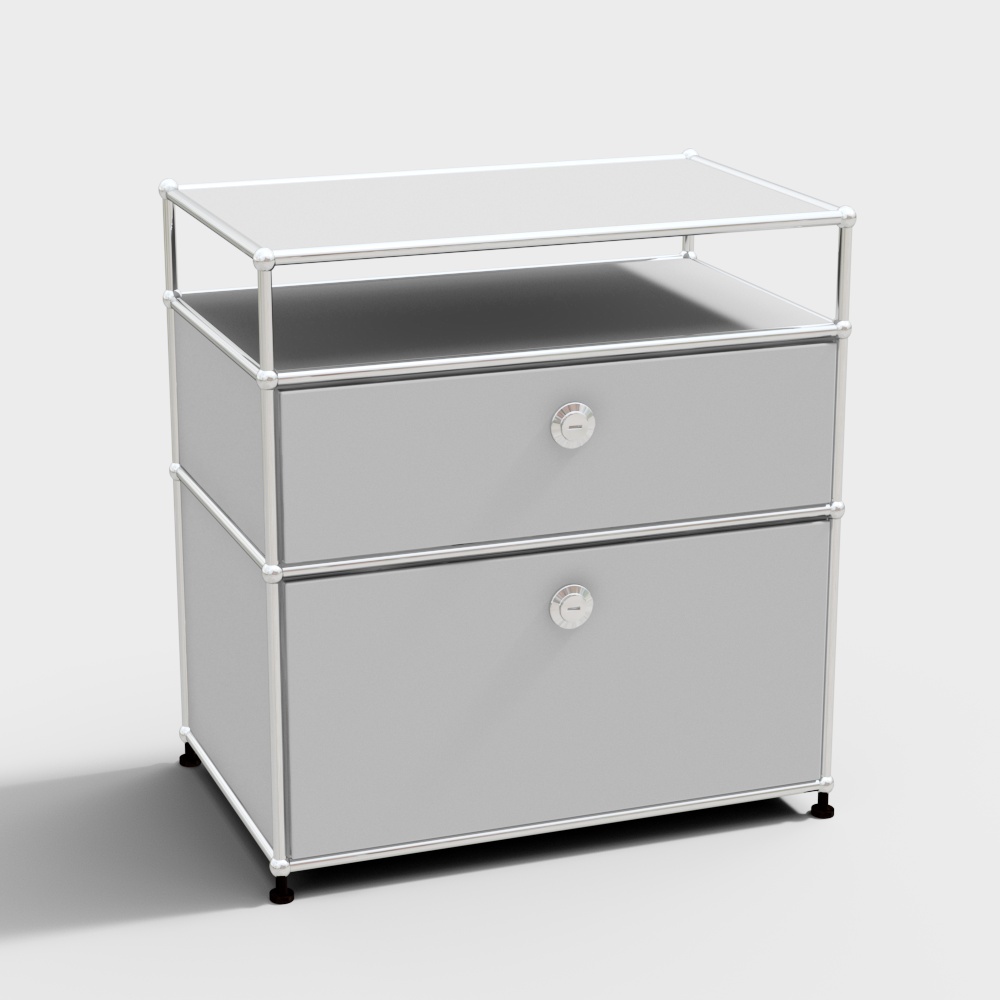 USM modern office white decorative cabinet