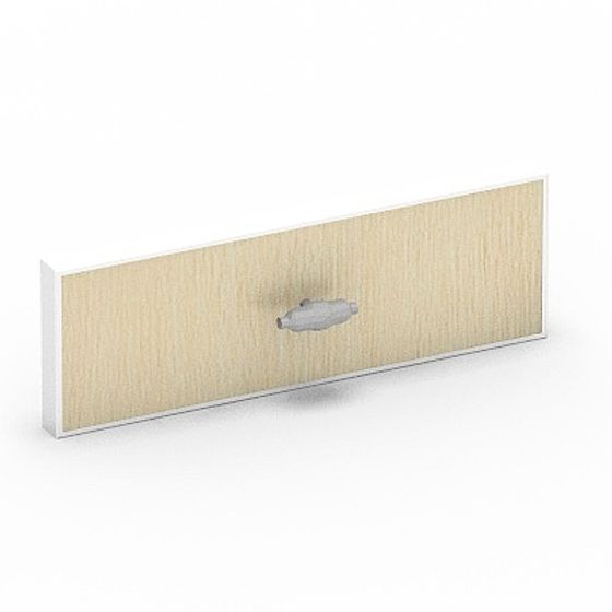 Stylish Wood-Textured Drawer Chest 3D model