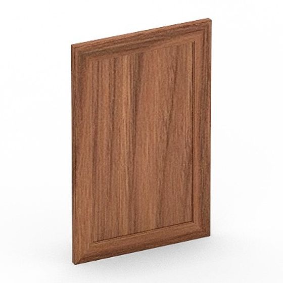 Low Poly Wooden Cabinet Door 3D model