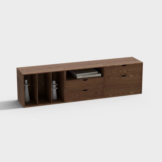 Urban Storage Shelf 3D model for Modern Interiors