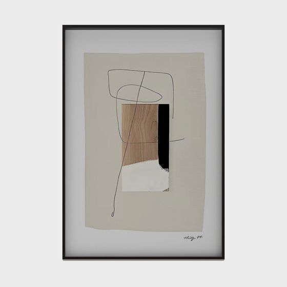 Abstract Frame 3D model - Modern Art Meets Geometry