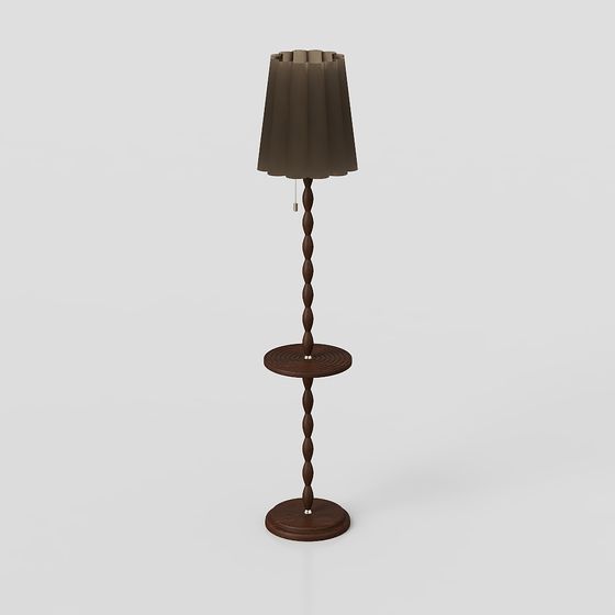 Elegant Vintage Floor Lamp 3D model for Creative Projects