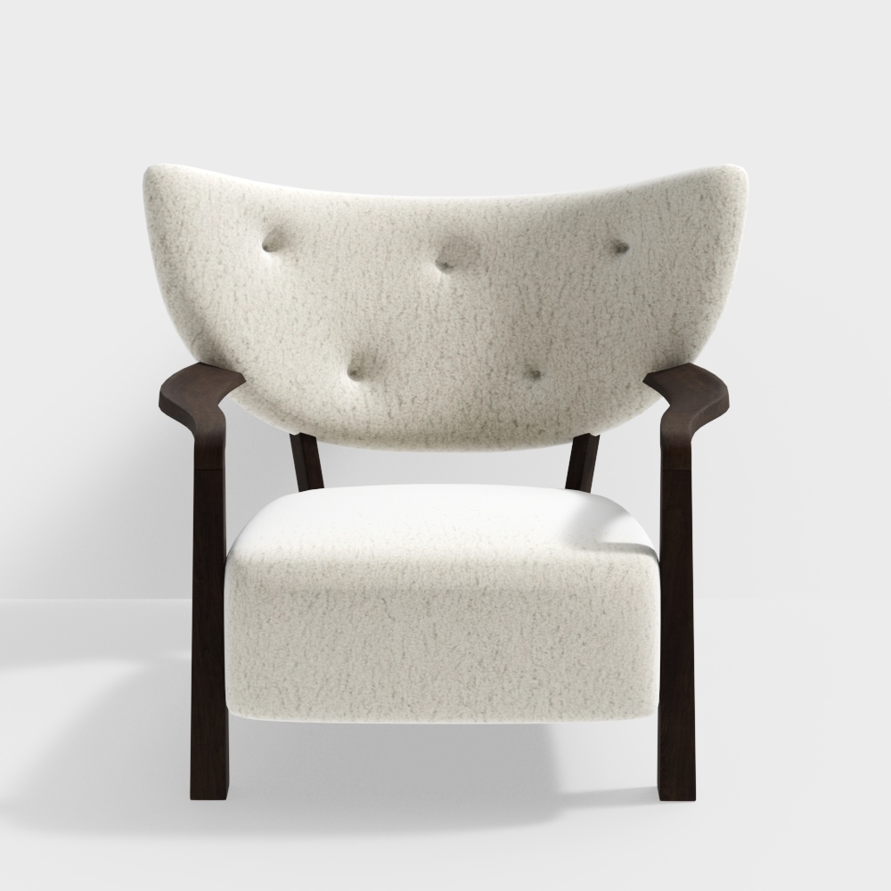 Modern living room fabric single sofa