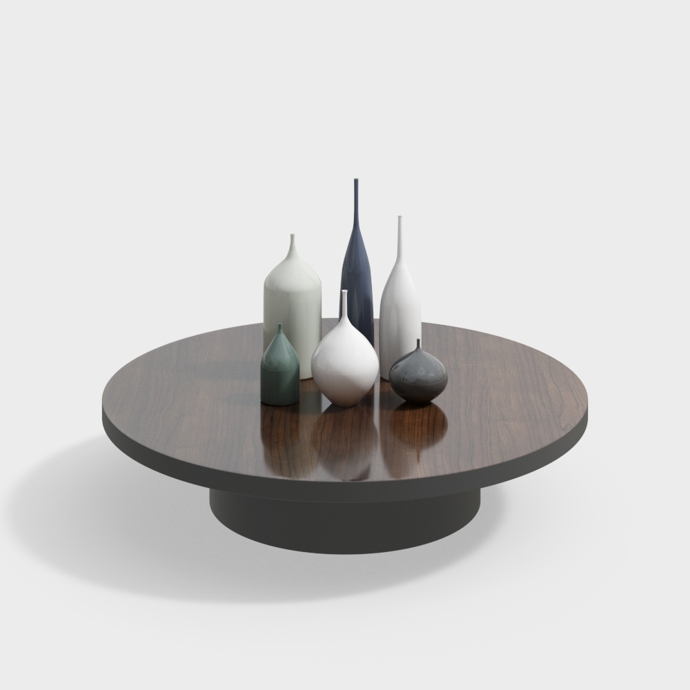 Modernes Wohnzimmer runder Beistelltisch