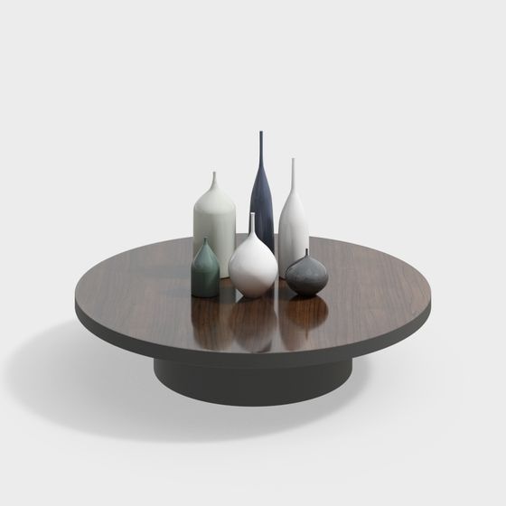 Modernes Wohnzimmer runder Beistelltisch