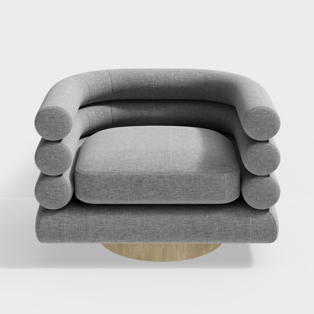 Modern living room single sofa