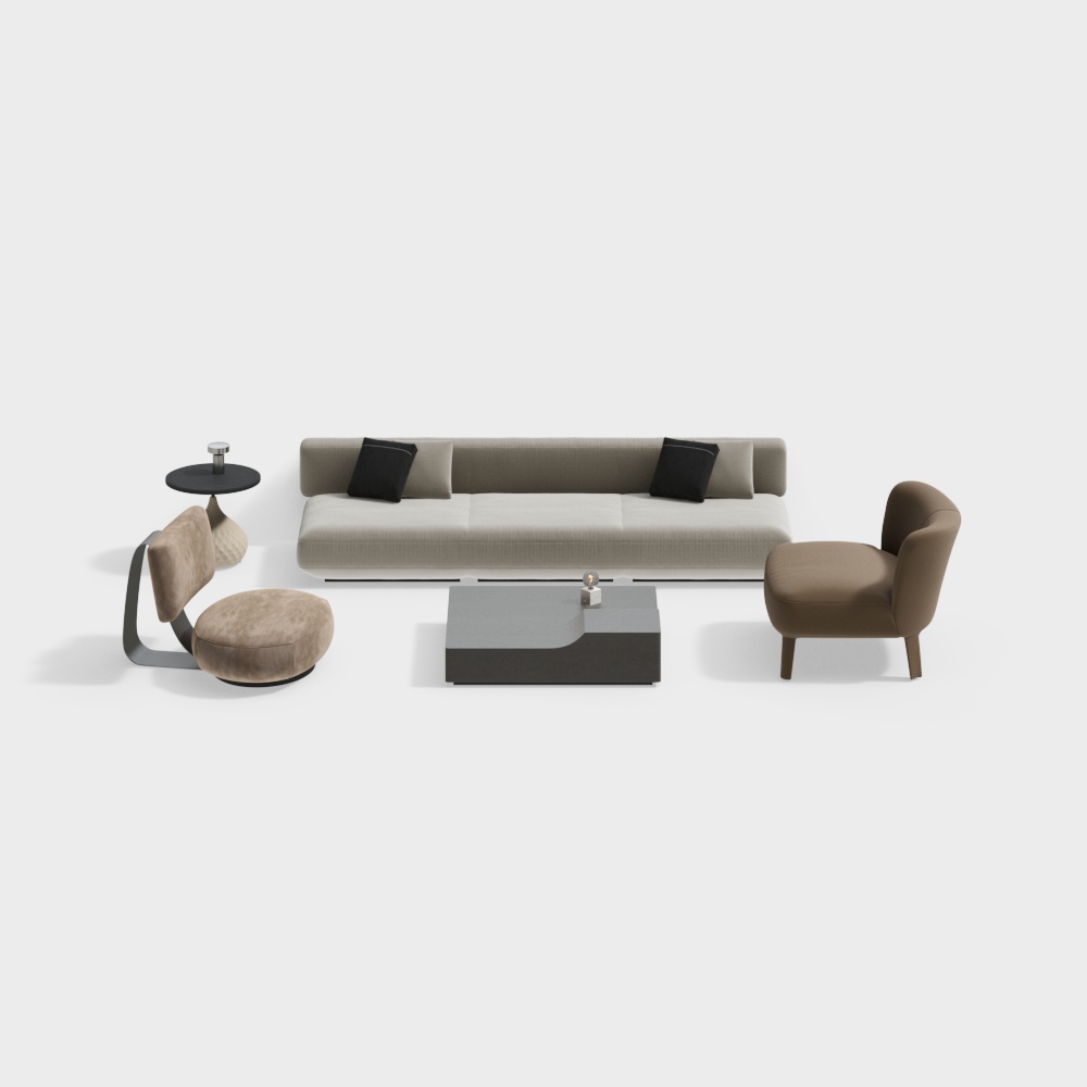 Modern living room sofa set