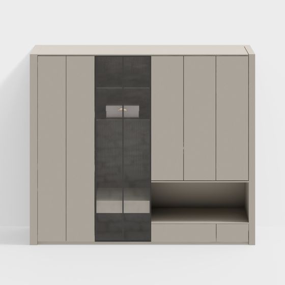 Modern City Window Cabinet 3D model