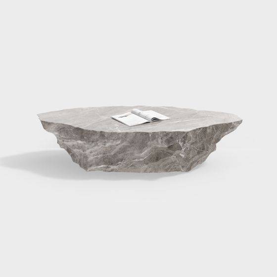 Modern Irregular Stone End Table Model