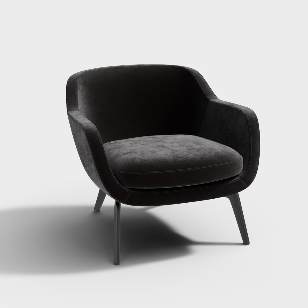 Minotti Fabric lounge chair