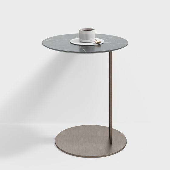 Low-Poly Round Table Design 3D model