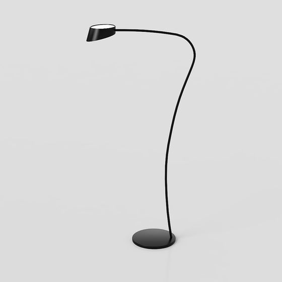 Streamlined Floor Lamp 3D model