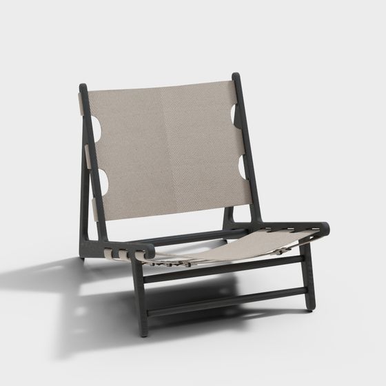 Stylish Beach Chair 3D model for Creative Projects