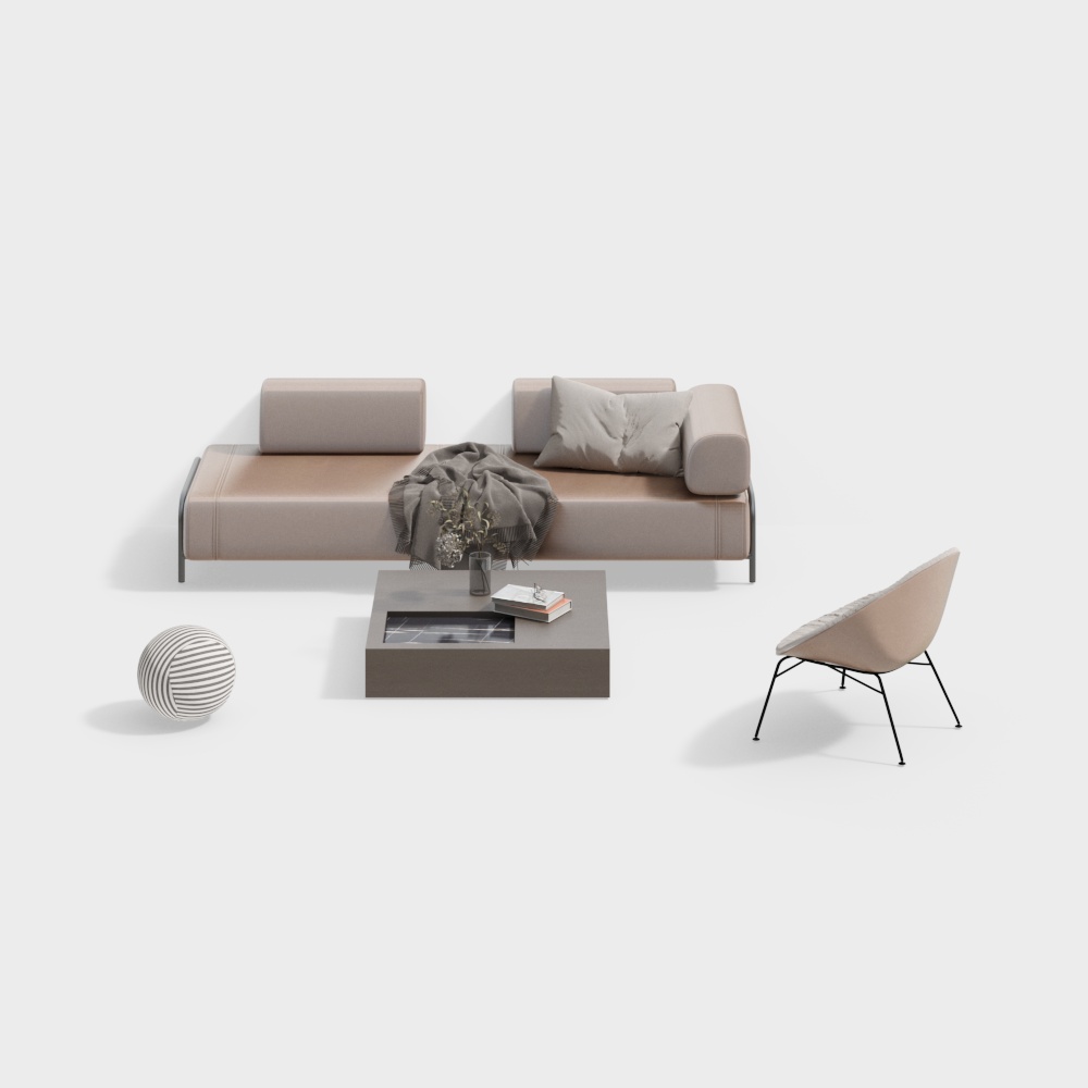 Modern living room sofa set