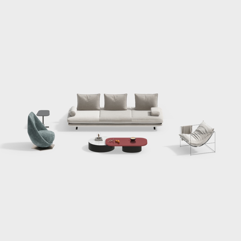 Modern living room sofa set