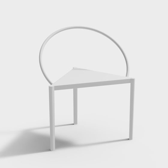 Curved Seat 3D model for Modern Design
