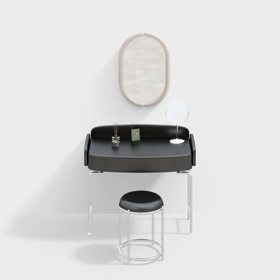 Elegant Modern Vanity Table 3D model