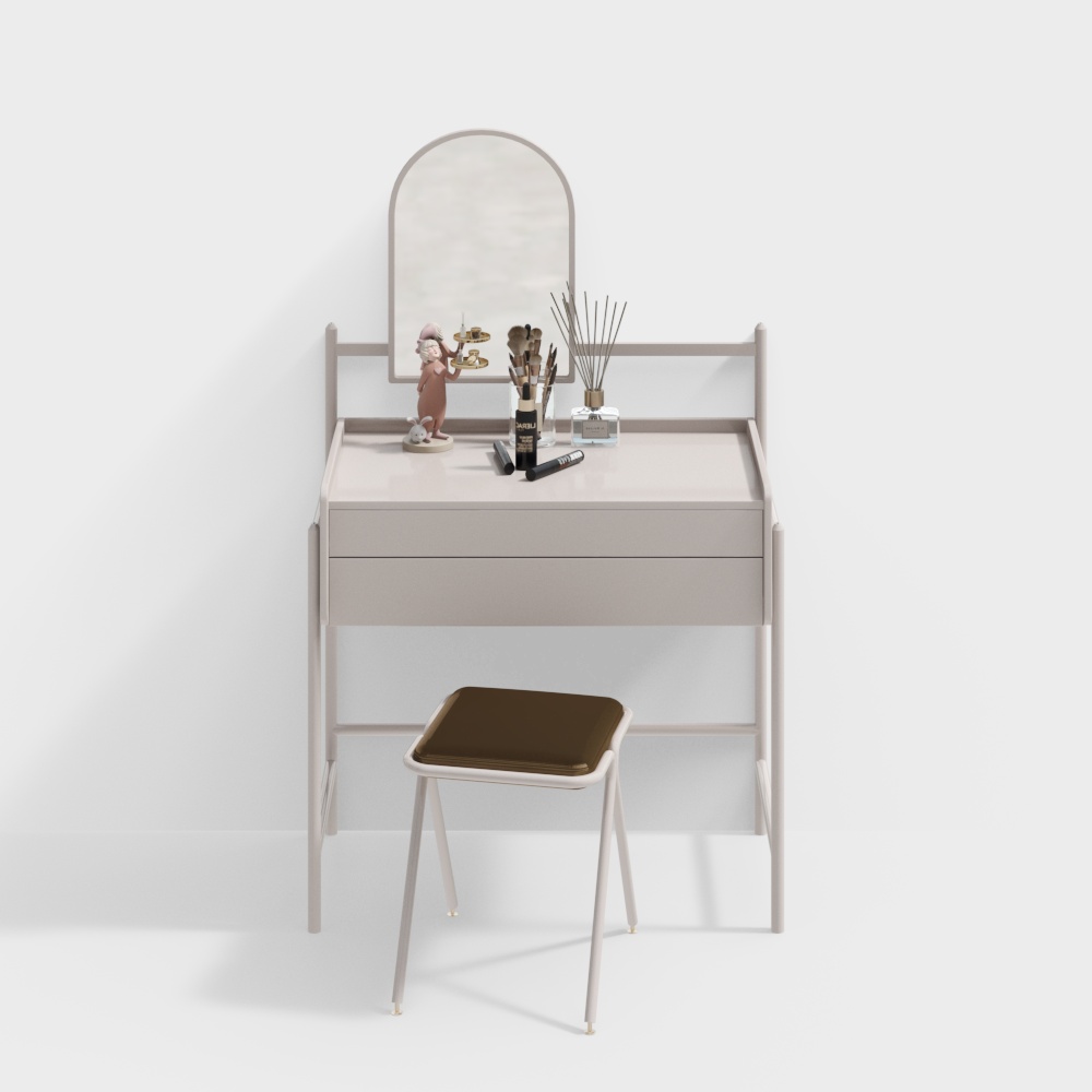 Combinazione di Cassettiera Minimalista Moderna e Sgabello