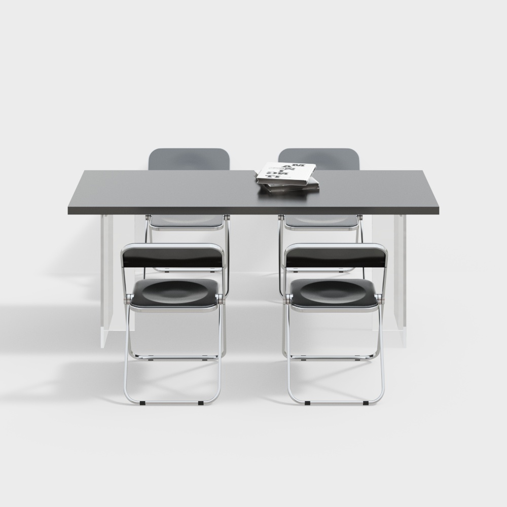 Conference Table and Chair Set – Low-Poly Modern Design