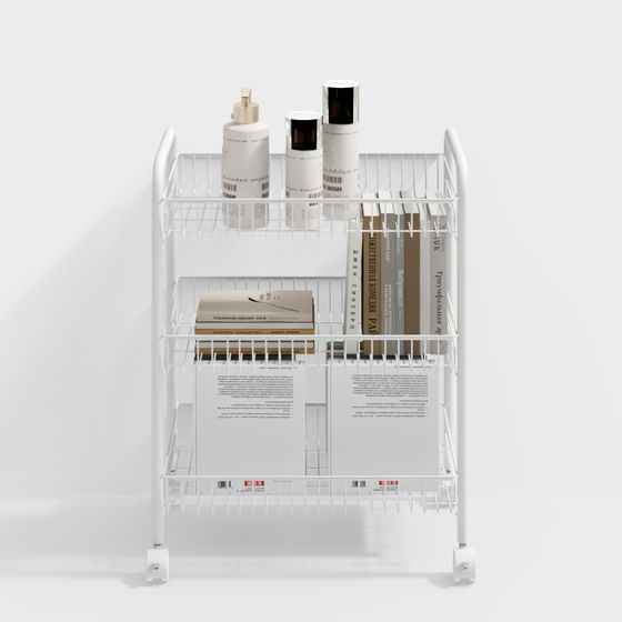 Minimalist Storage Cart 3D model