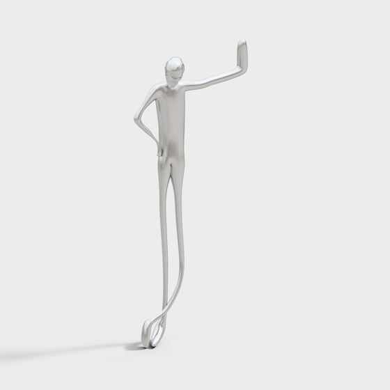 Futuristic Low-Poly 3D Model with High Detail