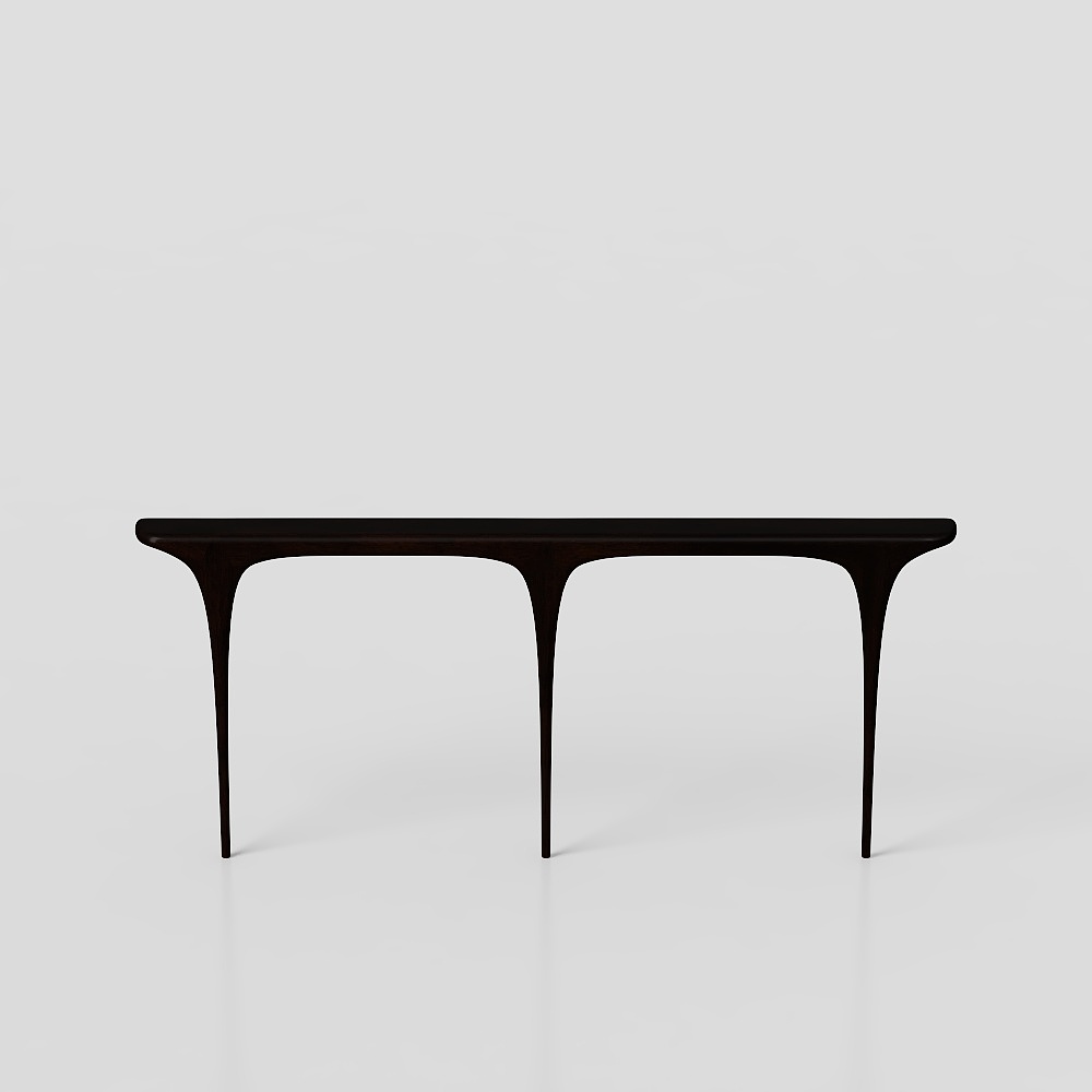 Streamlined Dining Table 3D model