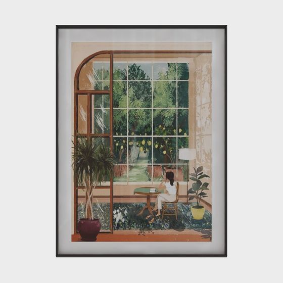 Afternoon by the Window 3D model