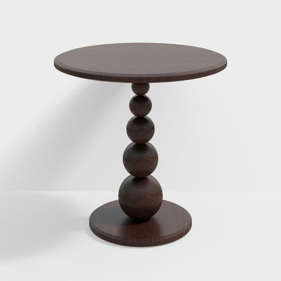 Stylish Round Table 3D model for Modern Interiors