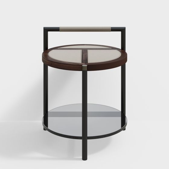 Modern Round Side Table 3D model