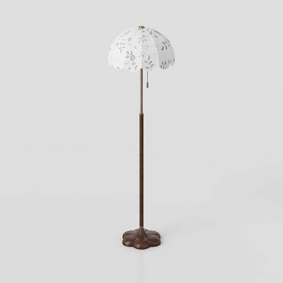 Floral Bloom Floor Lamp 3D model