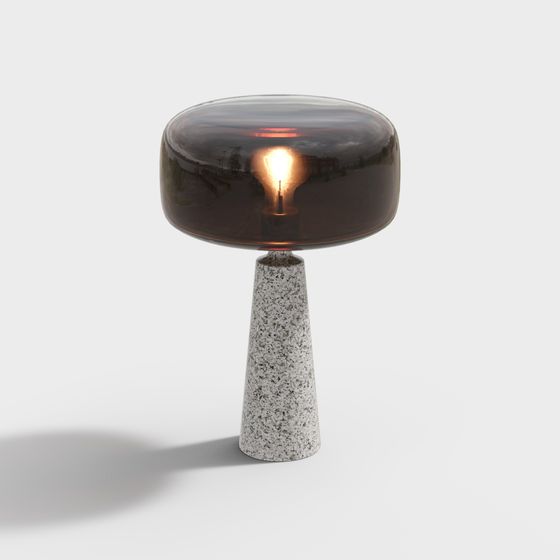 Elegant Low-Poly Table Lamp 3D model