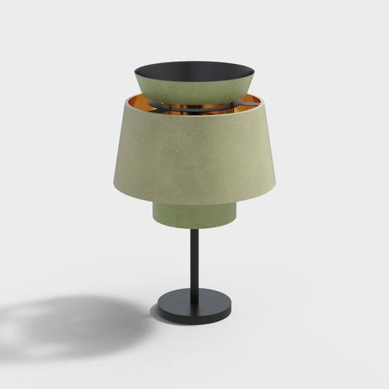 Elegant Shagreen Table Lamp 3D model