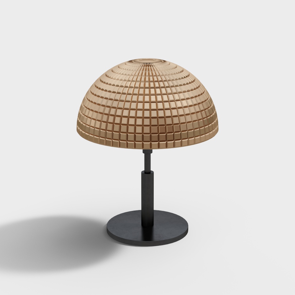 Sphere Grid Lamp 3D Model – Low-Poly Futuristic Light