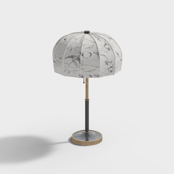 Stylish Table Lamp 3D Model for Creative Projects