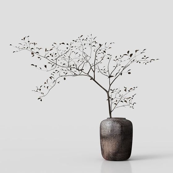 Artistic Low-Poly Tree 3D Model - With Life and Detail